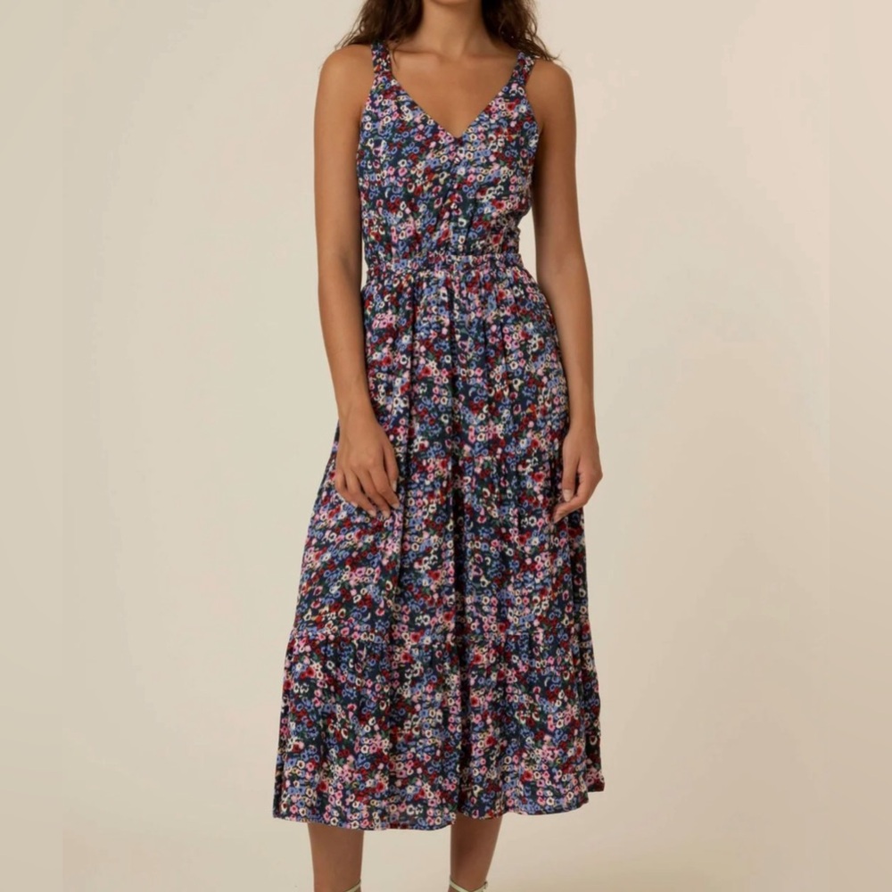 Printed midi dress BEAUTIFUL BACK